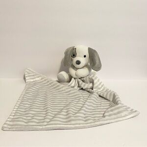 My Baby Boutique Grey Teddy Bear Plush Lovey Stuffed Animal Security Blanket Toy